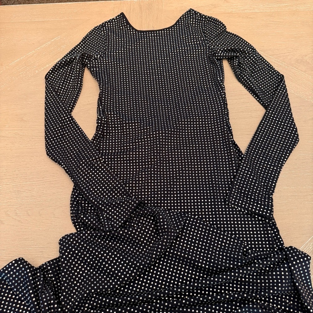 WeWoreWhat Black and Silver Sparkle Backless Formal Dress NWT - Picture 3 of 13